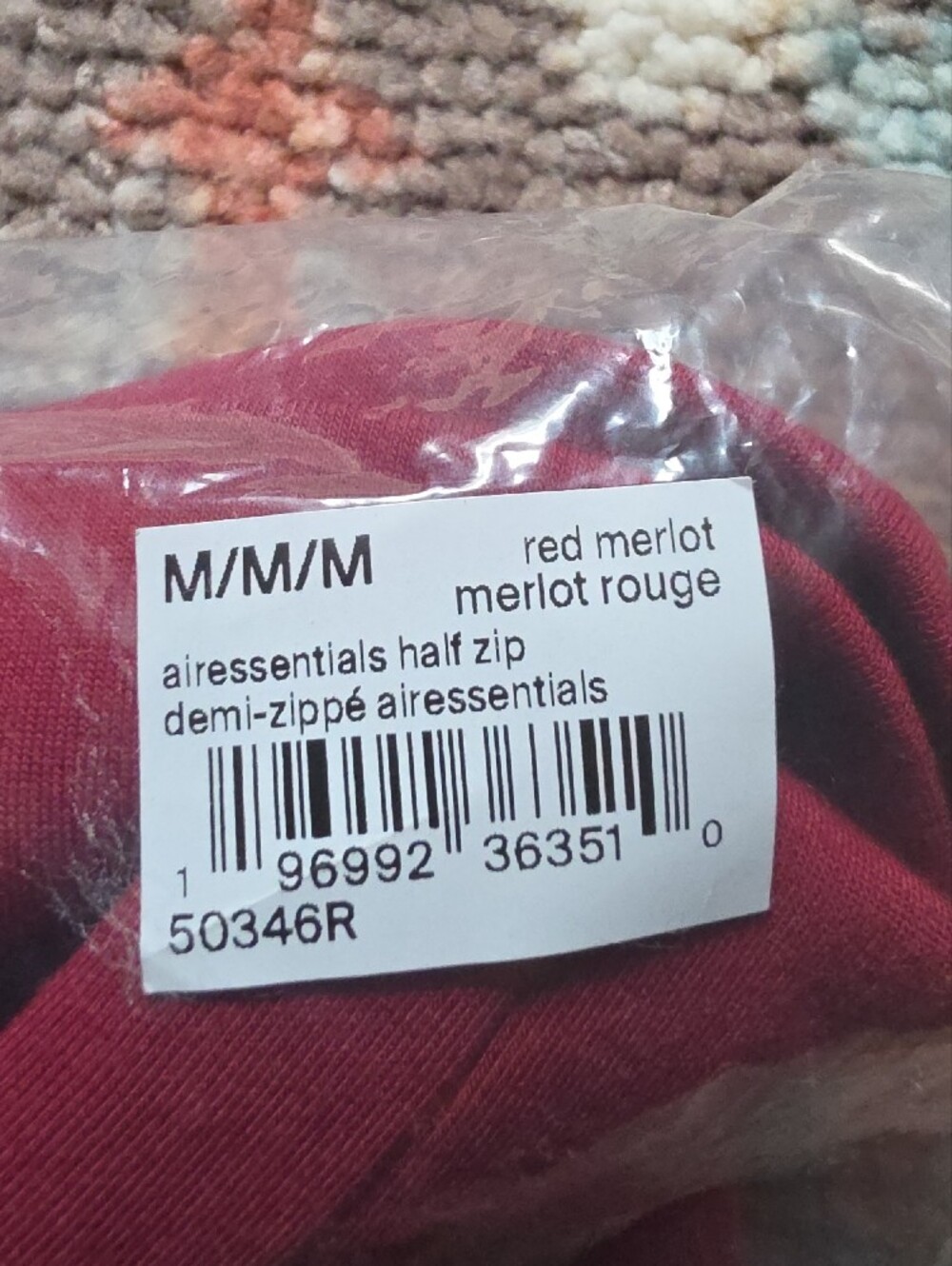 SPANX Wine Red Matching Quarter Zip and Leggings Set NWT - Picture 3 of 4
